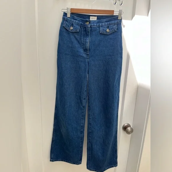 Aritzia Wilfred Free, Aritzia, High Rise, Straight Relaxed Leg, Demin Jeans - Picture 6 of 6